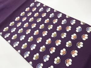 抽象花模様織出し名古屋帯